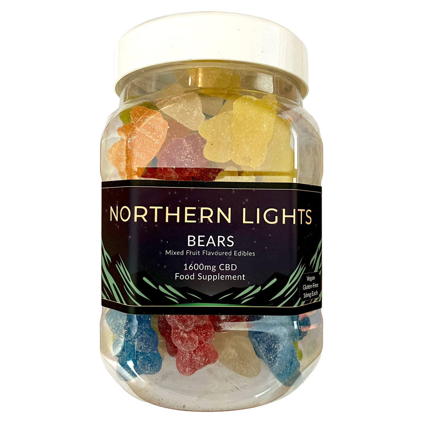 1600mg CBD Gummy Bears (Large Tub)