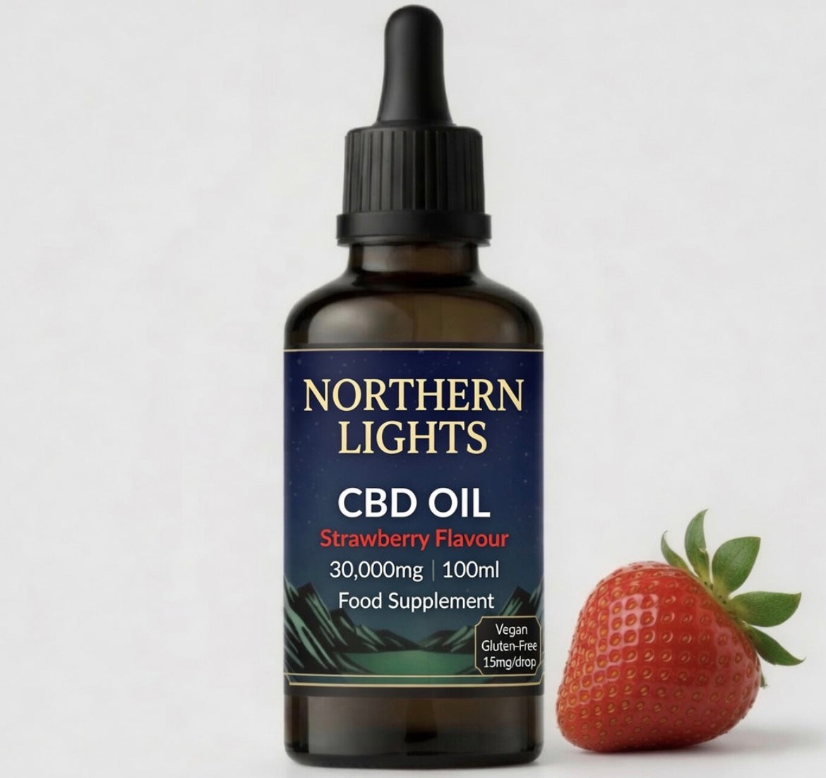 30,000 Full-Spectrum CBD OIL 100ml - Natural • Mint • Strawberry