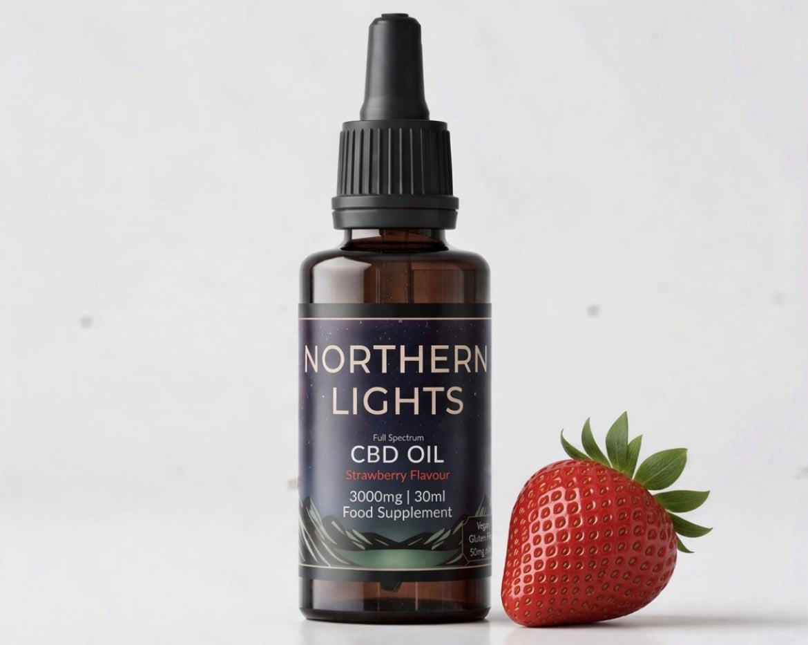 3,000mg Full-Spectrum CBD OIL 30ml - Natural • Mint • Strawberry • Blueberry