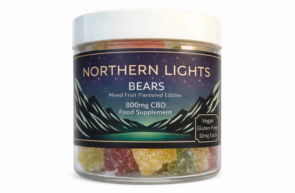 800mg (25 X 32mg Per Gummy) CBD Gummy Bears (Small Tub) FULL-SPECTRUM (Medium ⚖️)