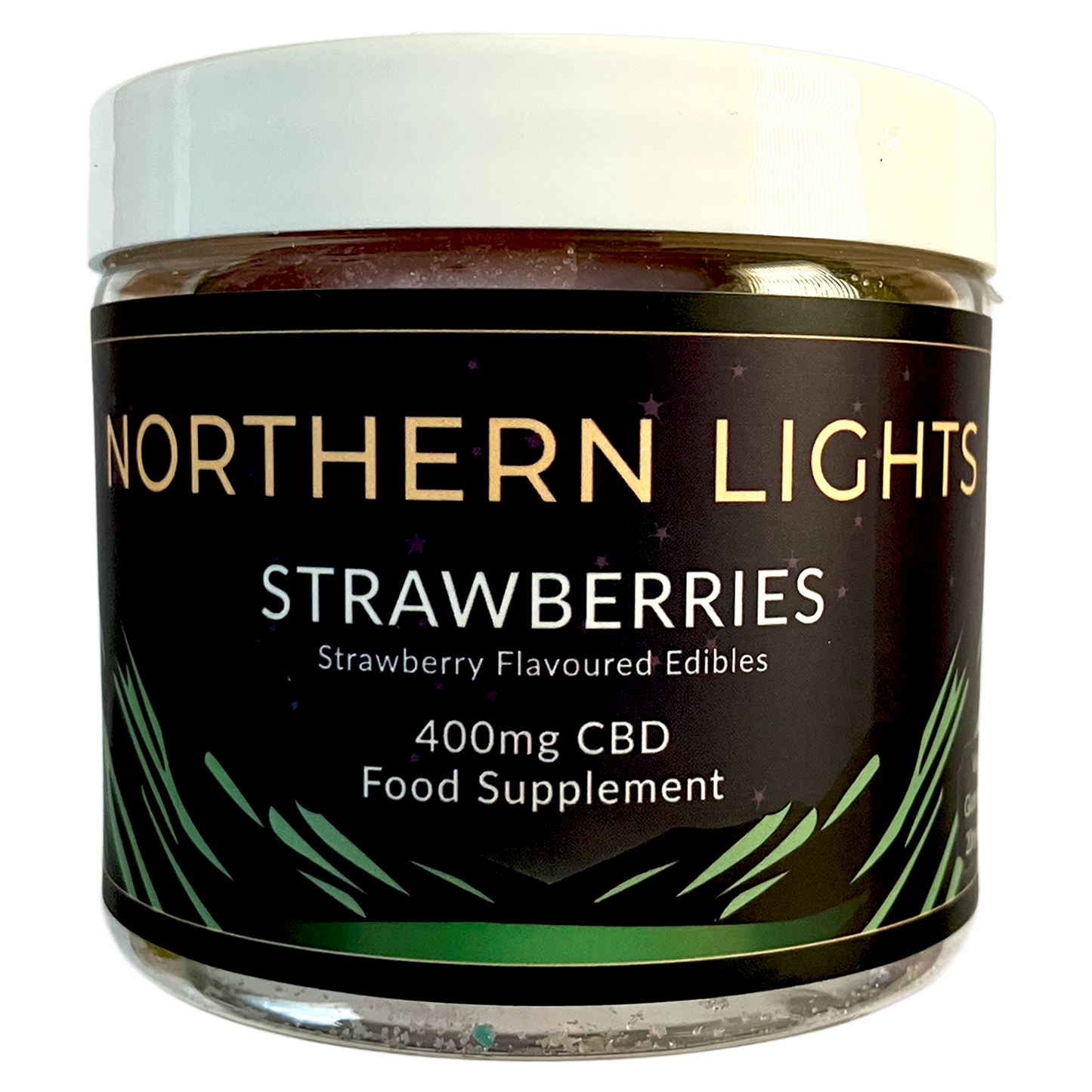 400mg CBD Gummy Strawberries (Small Tub)
