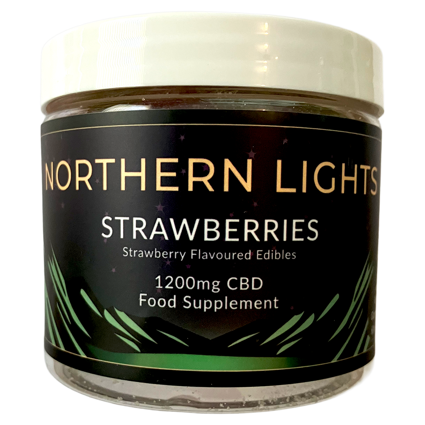 1200mg CBD Gummy Strawberries (Small Tub)