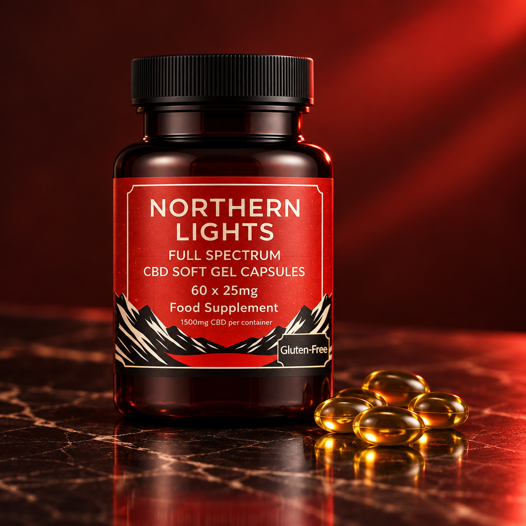 CBD Soft Gel Capsules 1500mg (60 x 25mg) FULL SPECTRUM