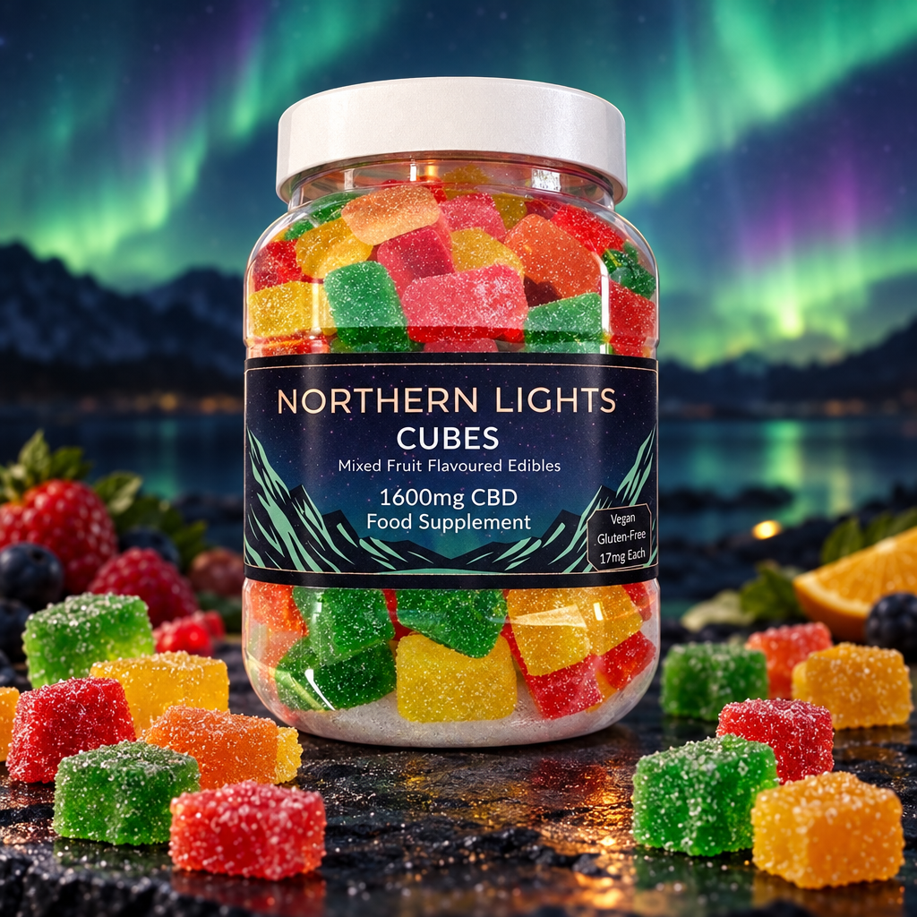 1600mg CBD Gummy Cubes - Full Spectrum | 17mg Per Gummy | 95 Gummies