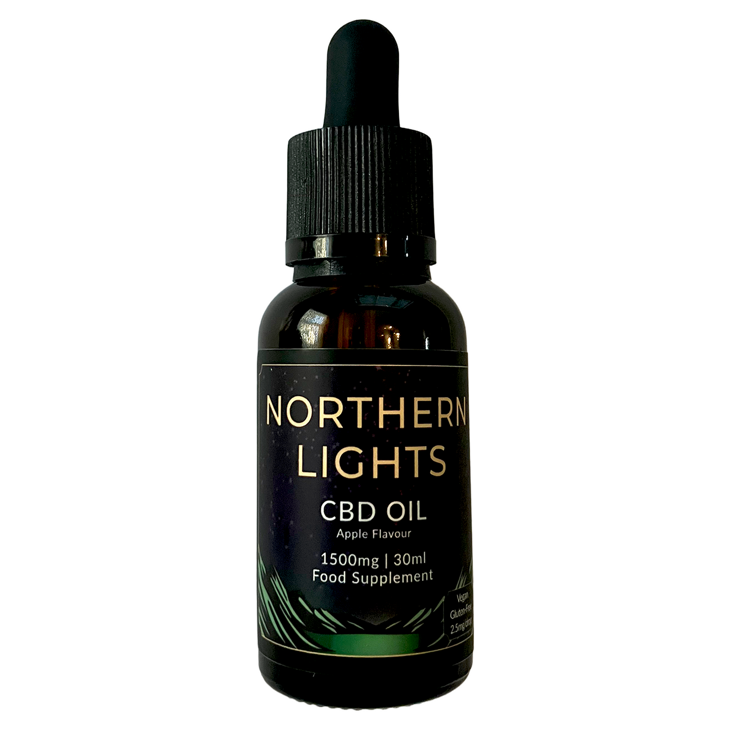1500mg CBD Oil - Apple Flavour (30ml) COLD PRESSED