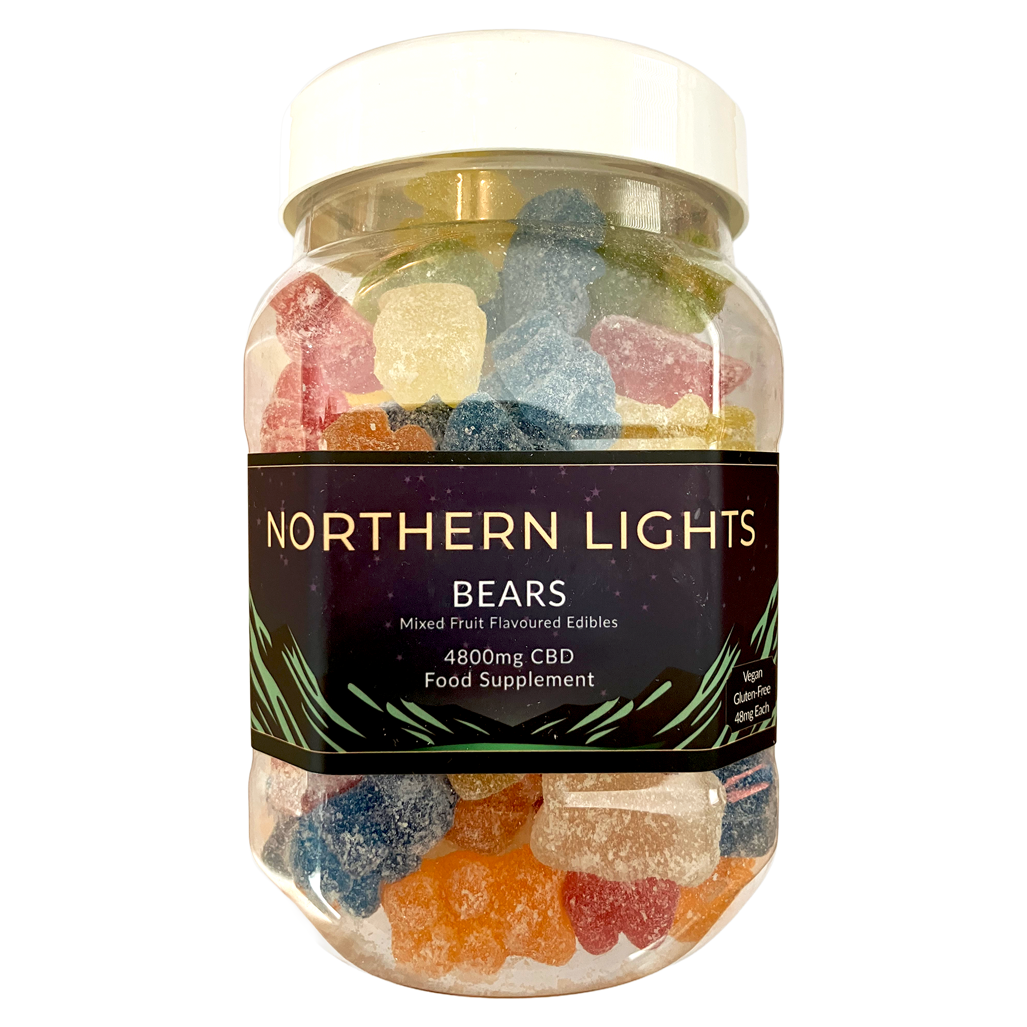 4800mg CBD Gummy Bears (Large Tub)