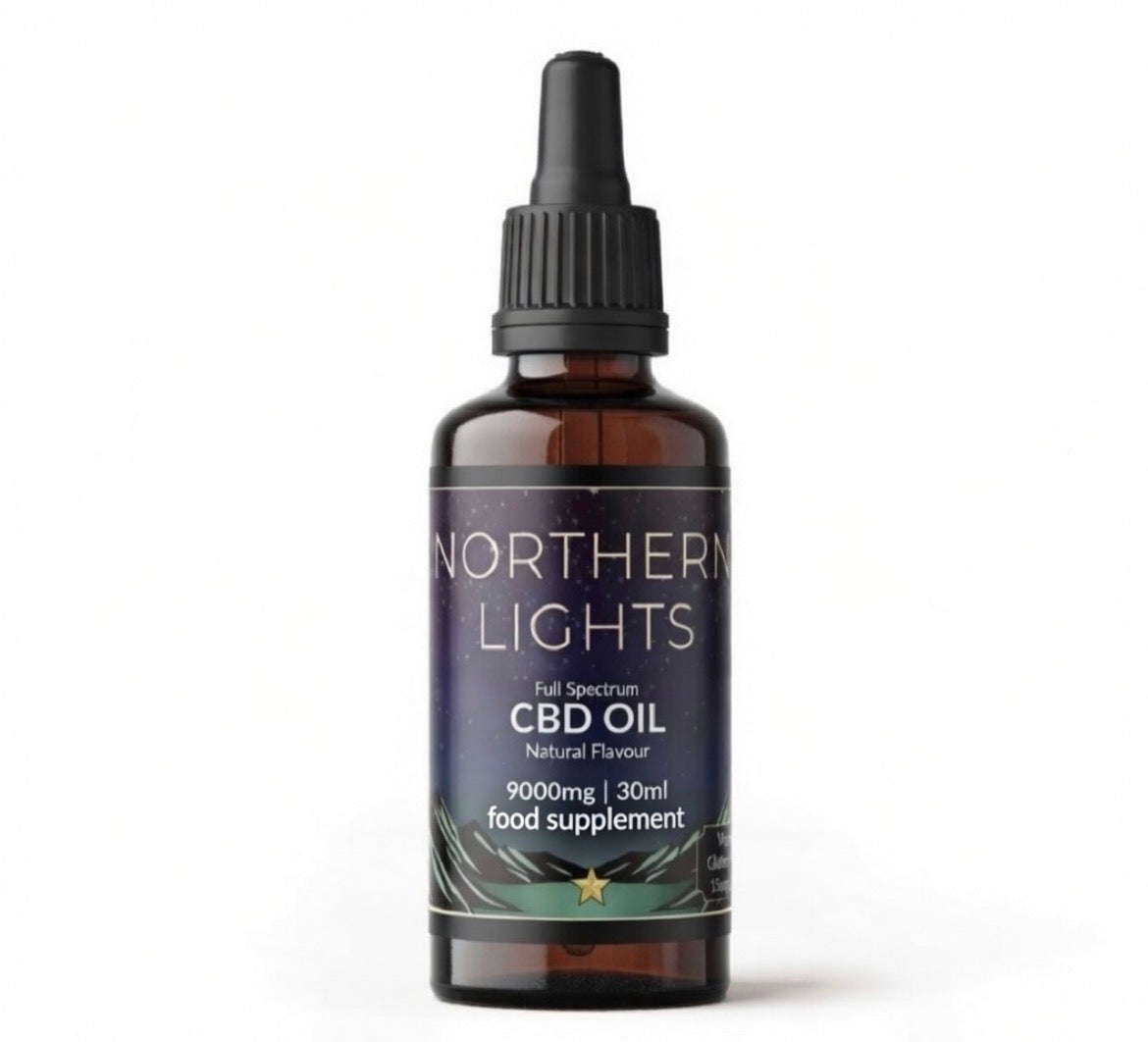 9,000mg Full-Spectrum CBD OIL 30ml - Natural • Mint • Strawberry