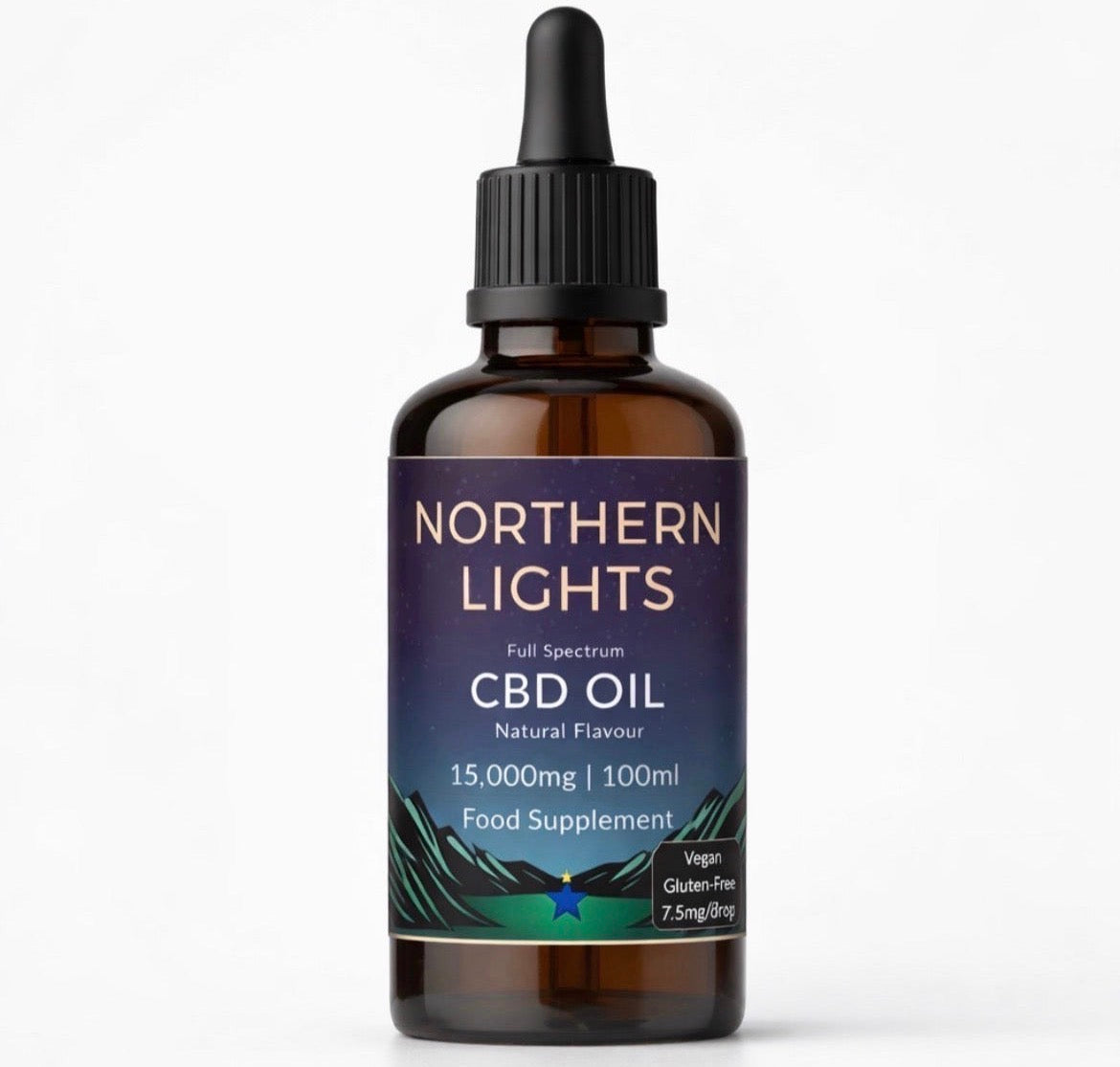 15,000mg Full-Spectrum CBD OIL 100ml - Natural • Mint • Strawberry