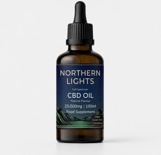 25,000mg Full-Spectrum CBD OIL 100ml - Natural • Mint • Strawberry