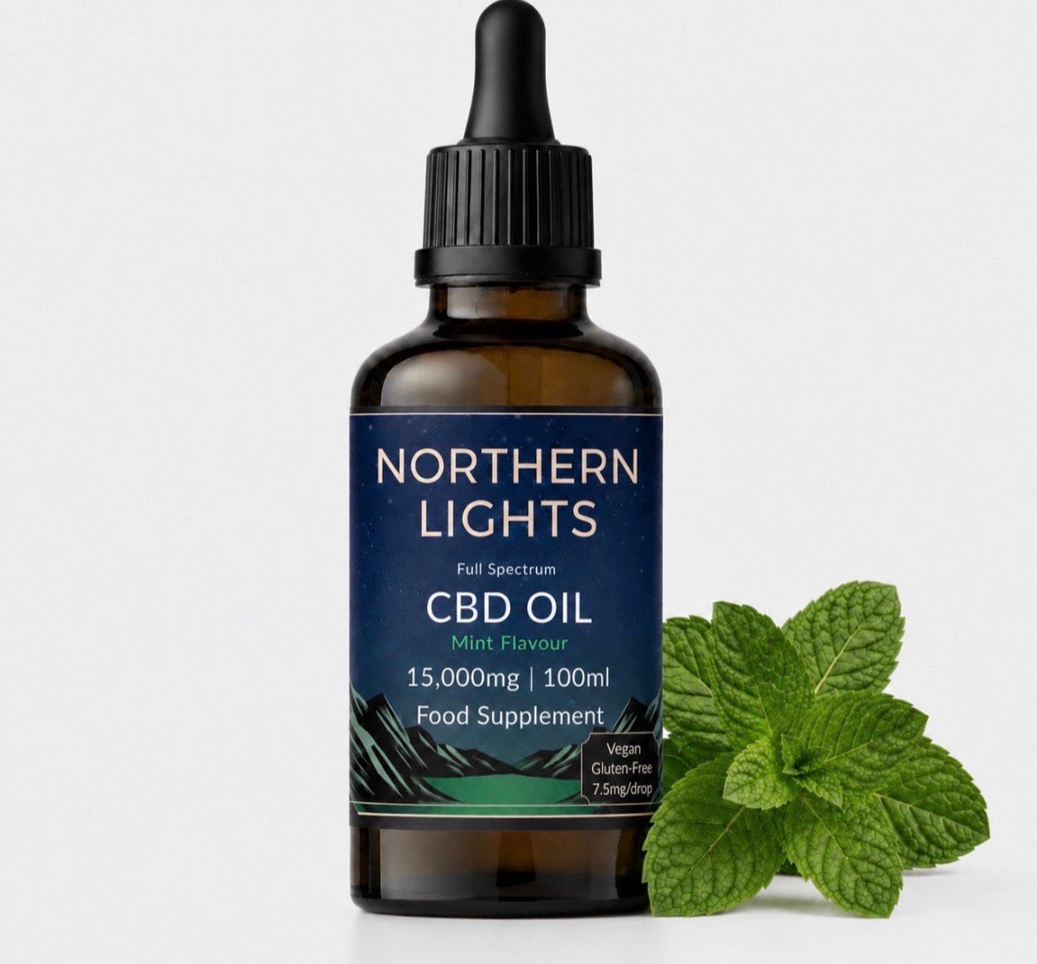 15,000mg Full-Spectrum CBD OIL 100ml - Natural • Mint • Strawberry