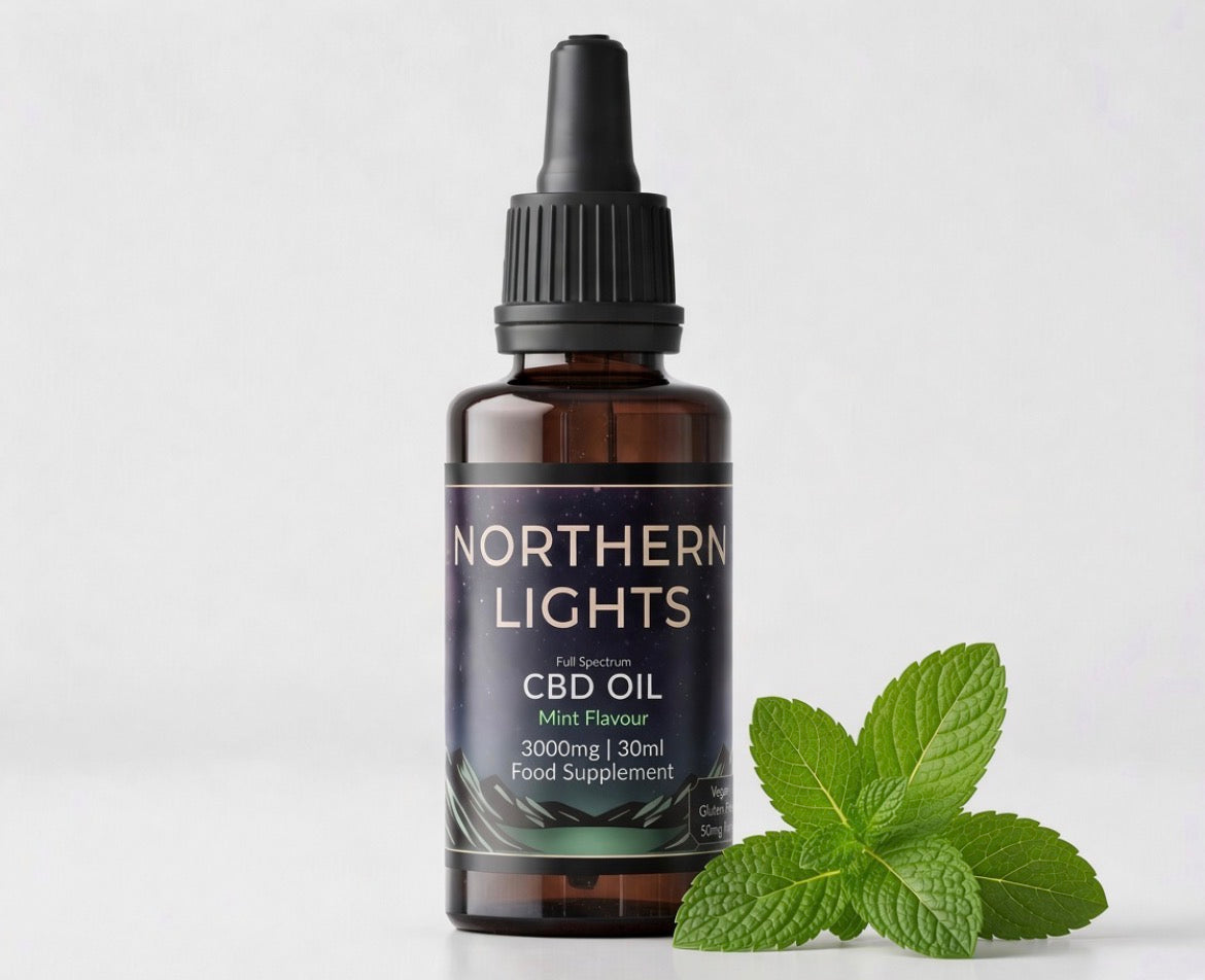 3,000mg Full-Spectrum CBD OIL 30ml - Natural • Mint • Strawberry • Blueberry