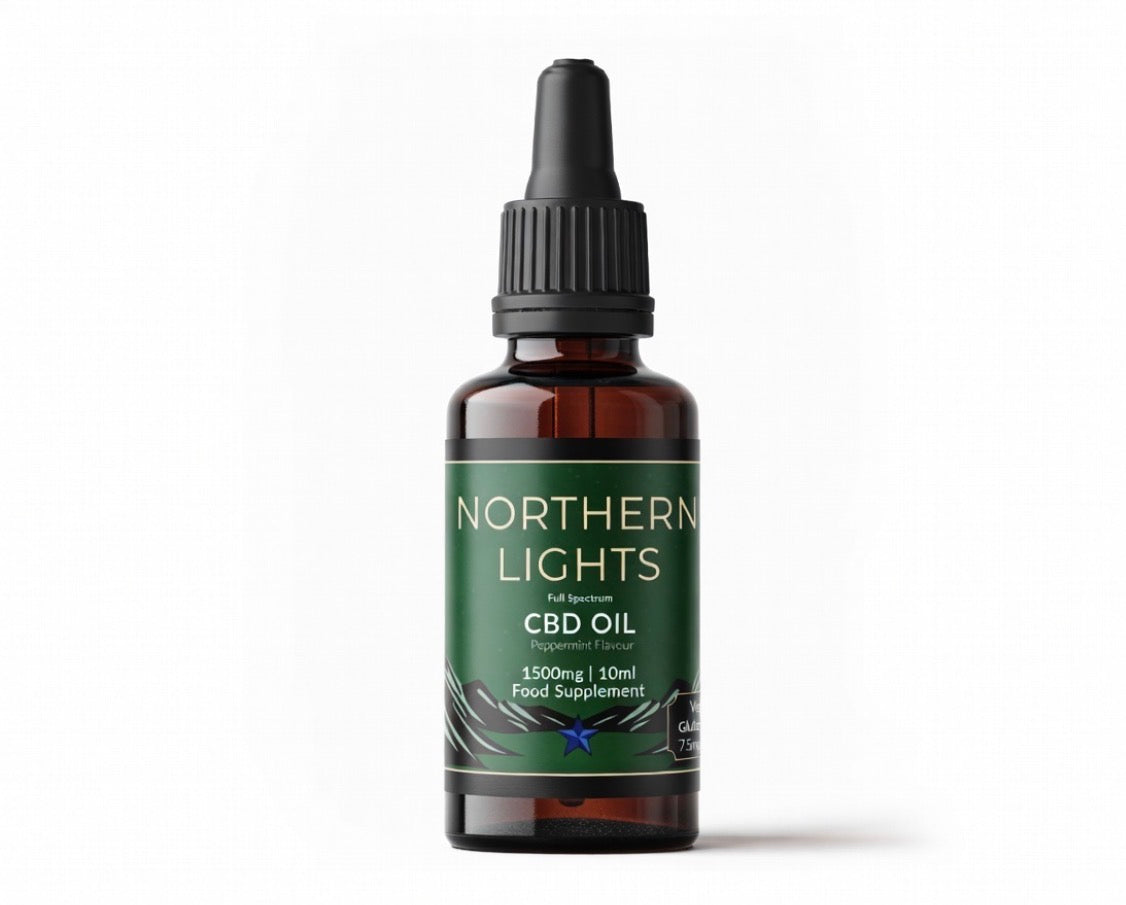 1500mg CBD Oil - Peppermint Flavour (10ml)  FULL-SPECTRUM (STRONG 🔥)