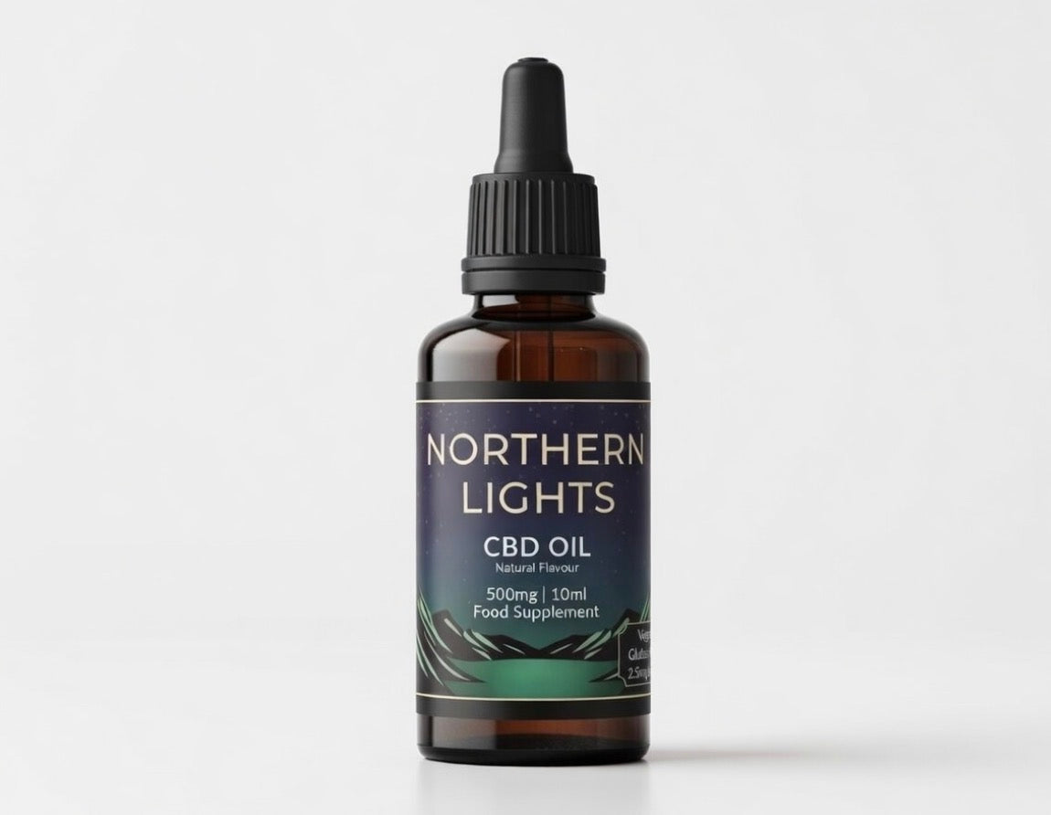 500mg CBD Oil - Natural Flavour (10ml) COLD PRESSED FULL-SPECTRUM