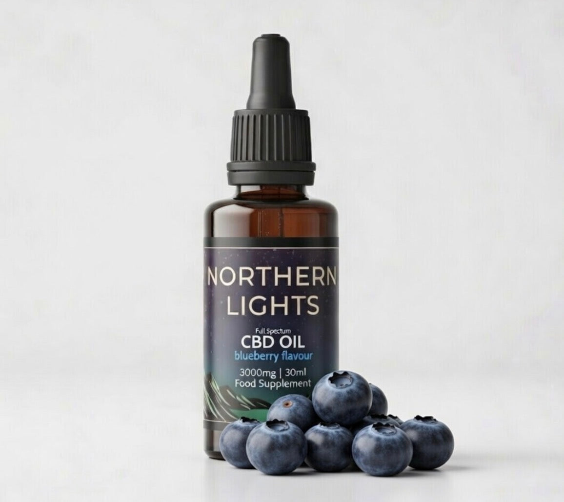 3000mg CBD Oil - Natural Flavour (30ml) FULL-SPECTRUM ( Medium ⚖️)  🫐Blueberry flavour option available if you click on product