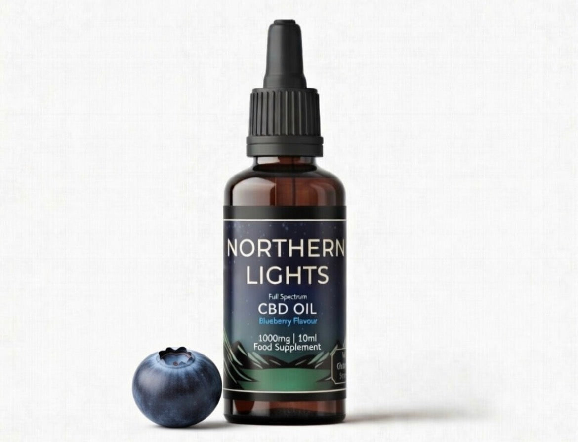 1000mg CBD Oil - Natural Flavour (10ml) FULL-SPECTRUM (Medium ⚖️)  🫐 Blueberry flavour option available when you click on the product