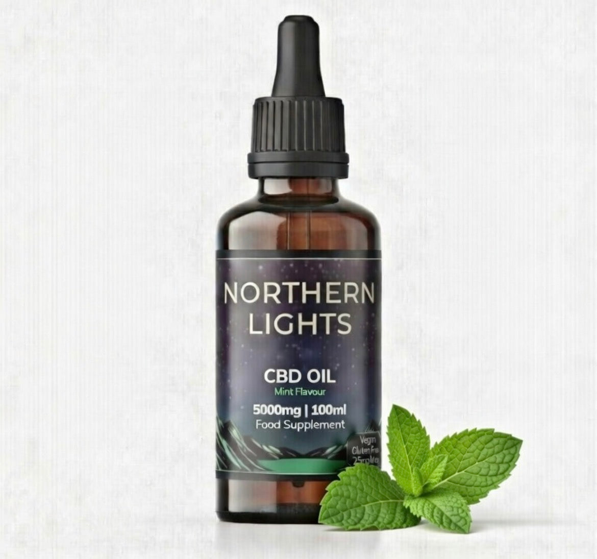 5000mg CBD Oil - Natural Flavour (100ml) bottle COLD PRESSED FULL-SPECTRUM