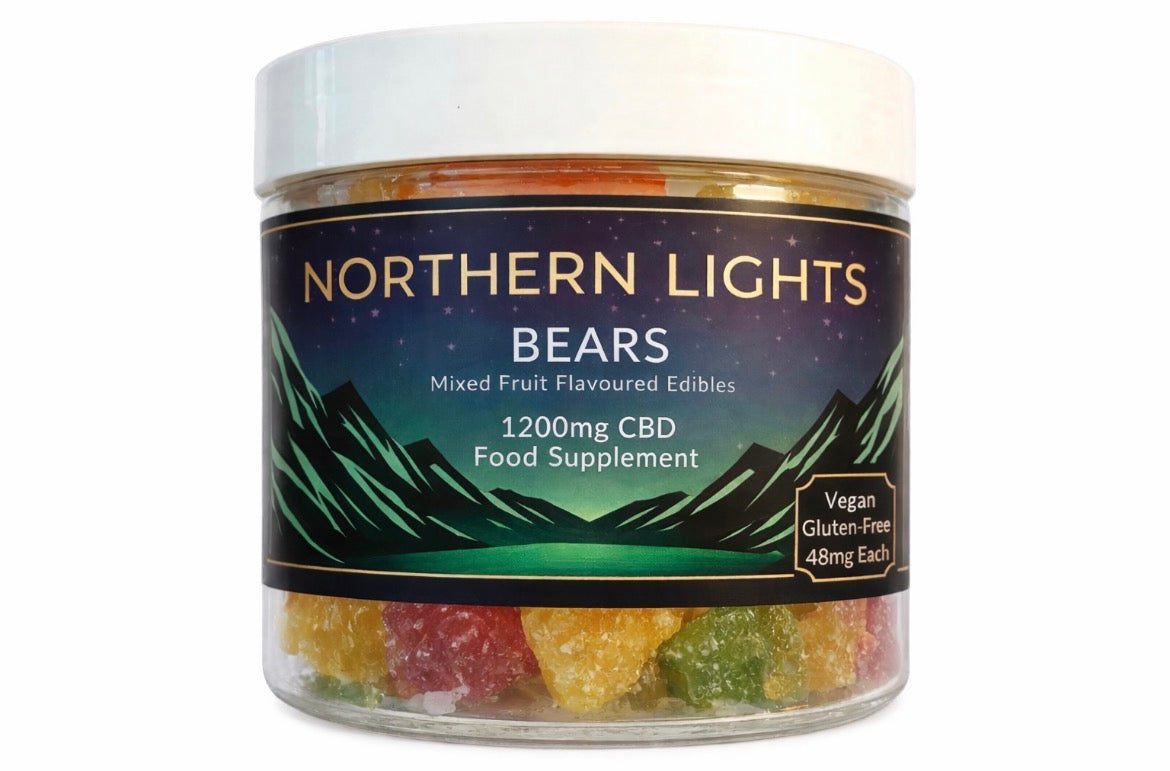 1200mg (25 X 48mg Per Gummy) CBD Gummy Bears (Small Tub) FULL SPECTRUM ( Strong 🔥) 💥FREE 500mg 10ml FULL SPECTRUM WATERMELON FLAVOUR CBD OIL 💥