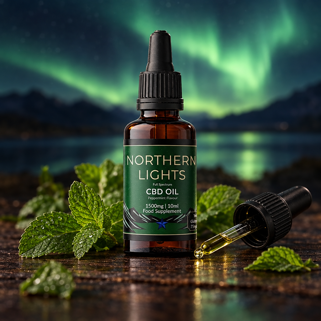 1,500mg Full-Spectrum CBD OIL 10ml - Peppermint