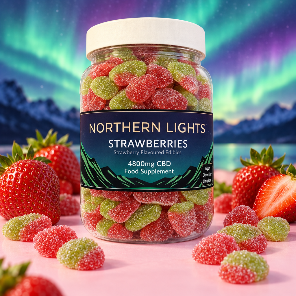 4800mg CBD Gummy Strawberries - Full Spectrum | 69mg Per Gummy | 70 Gummies