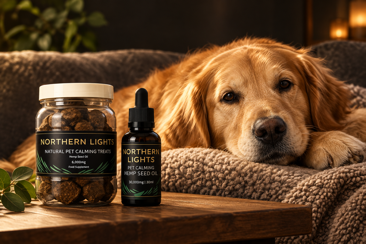 ⭐️ SPECIAL OFFER ⭐️ Extra Strength 30,000mg Pet Calming Hemp Seed Oil (30ml) + Natural pet calming treats